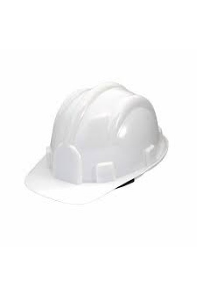 Capacete c/aba frontal c/carneira s/jugular classe B - Branco - Plastcor